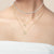 "To Have and to Hold" 1.0CTW Pave Circle Cut-out Cross Necklace- Sterling Silver / Gold Vermeil