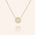 "To Have and to Hold" 1.0CTW Pave Circle Cut-out Cross Necklace- Sterling Silver / Gold Vermeil
