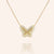 "Bella" 0.5CTW Pave Butterfly Necklace- Sterling Silver / Gold Vermeil