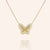 "Bella" 0.5CTW Pave Butterfly Necklace- Sterling Silver / Gold Vermeil