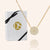 "Full Moon" 1.0CTW Pave Circle Necklace - Sterling Silver / Gold Vermeil