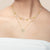 "Full Moon" 1.0CTW Pave Circle Necklace - Sterling Silver / Gold Vermeil