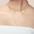 "Luna" 1.7CTW Pave Moon Necklace - Sterling Silver / Gold Vermeil