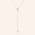 "Adella" 0.8CTW Pave Halo Pendant Y Necklace