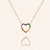 "Where Love Is" 0.8CTW Rainbow Pave Heart Pendant Necklace - Gold
