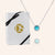 "Little Moment's" 0.6CTW Pave & Turquoise Halo Pendant Necklace