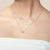 "Celestial" 1.2CTW  Pave Moon & Stars Charms Adjustable Choker Necklace