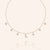 "Celestial" 1.2CTW  Pave Moon & Stars Charms Adjustable Choker Necklace