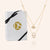 "Keep Me Safe" 1.0CTW Pave & Opal Evil Aye and Hand Duo Layering Necklace - Gold