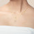 "Keep Me Safe" 1.0CTW Pave & Opal Evil Aye and Hand Duo Layering Necklace - Gold