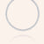 "Spotlight" 24CTW Ascher Cut Tennis Necklace - Silver