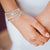 "Sasha" 8.5CTW Halo Emerald Cut Pull-Tie Bracelet