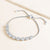"Your Day to Shine" 12.5CTW Halo Oval Cut Pull-Tie Bracelet