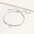 "Sasha" 8.5CTW Halo Pear Cut Pull-Tie Bracelet