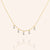 "Lovely Symphony" 2.2CTW Bezel-Set Baguette Cut Charms Necklace - Gold