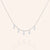 "Gleaming Droplets" 2.2CTW Bezel-Set Pear Cut Charms Necklace