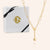 "In the Crowd" High Polished Open-Links Toggle Choker Necklace - Gold