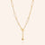 "In the Crowd" High Polished Open-Links Toggle Choker Necklace - Gold