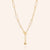 "In the Crowd" High Polished Open-Links Toggle Choker Necklace - Gold