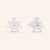 "Amelie" 5.6CTW Marquise Cut Stones Post Earrings - Sterling Silver