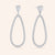 "Main Attraction" 3.5CTW Pear Cut Drop Earrings