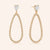 "Main Attraction" 3.5CTW Pear Cut Drop Earrings