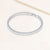 "Socialite" 6.5CTW Baguette Cut Tennis Bracelet - Includes Extender - Silver