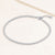 "My Date" 4.1CTW Bezel- Set Round Cut Tennis Anklet - Silver