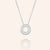 "Scarlett" 2.9CTW Baguette Cut Open Circle Pendant Necklace