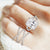 "You're the One" 5.2CTW Emerald Cut Woven Halo Ring - Silver