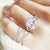 "Love Nest" 3.9CTW Pave Criss Cross Ring - Silver