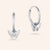 "Fly Away" Filigree Butterfly Charm Huggie Earrings - Sterling Silver / Gold Vermeil