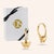 "Fly Away" Filigree Butterfly Charm Huggie Earrings - Sterling Silver / Gold Vermeil