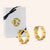 "Little Elements" Chain Link Huggie Earrings - Sterling Silver / Gold Vermeil