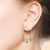 "Sweet Sentiments" Freshwater Pearl or Turquoise Dangles Hoop Earrings