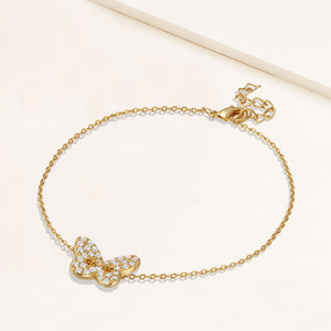 "Melody" 1.4CTW Pave Butterfly Bracelet