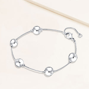 "Day Dreamer "Highly Polished Station Beads Bracelet