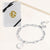 "Ocean Deep" Cultured Freshwater Coin Pearl Clip Chain Bracelet