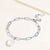 "Ocean Deep" Cultured Freshwater Coin Pearl Clip Chain Bracelet