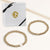 "Serena"  Set of Two Pearl & Highly Polished Beads Stretch Bracelets