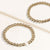 "Serena"  Set of Two Pearl & Highly Polished Beads Stretch Bracelets