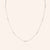 "My Balance" Cultured Freshwater Pearl Station Necklace - Sterling Silver / Gold Vermeil