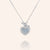 "Hearts Collide" 1.8CTW Pave Pendant Necklace - Sterling Silver / Gold Vermeil