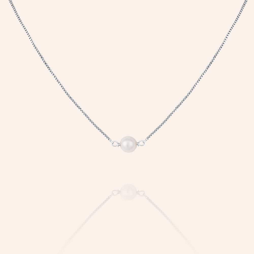 "My Wish" Cultured Freshwater Pearl Snake Chain Necklace