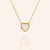 "Amore" Heart Genuine Drusy Pendant Necklace