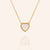 "Amore" Heart Genuine Drusy Pendant Necklace
