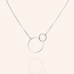 "Beyond Infinity"  Interlocking Circles Necklace