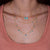 "Free Spirit" 1.2CTW Carved Turquoise or Pink Spinel Butterfly Pendant Necklace