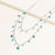 "Sweet Sentiments" Freshwater Pearl or Turquoise Dangles Layering Necklace