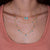 "Sweet Sentiments" Freshwater Pearl or Turquoise Dangles Layering Necklace